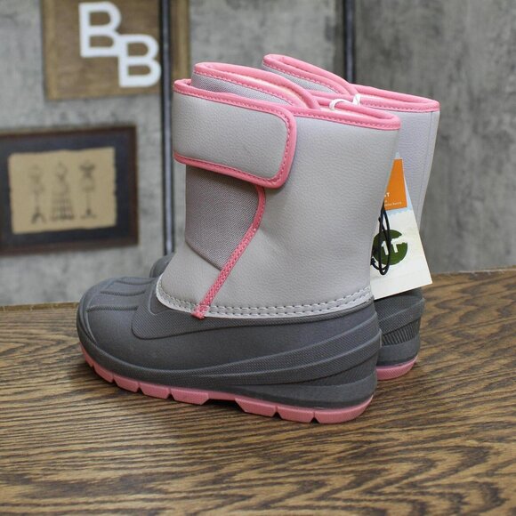 NWT Cat & Jack Toddler Girls Lenny Winter Boots AEX55 8T Gray - Picture 3 of 7